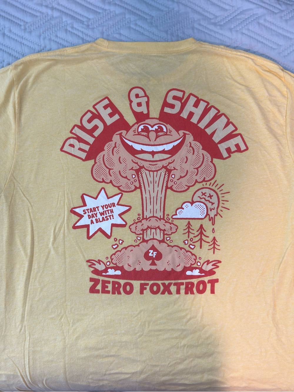 Zero Foxtrot "Rise & Shine" Short Sleeve Tee - Yellow